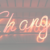 Neon sign which says 'change'
